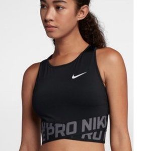 Nike Pro Crop Top Bra with Criss Cross band Size S